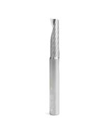 Amana tool 51643 CNC SC Spiral O Single Flute, Aluminum Cutting 3/8 D x 1-3/8 CH x 3/8 SHK x 3-1/2 Inch Long Up-Cut Router Bit with Mirror Finish