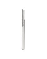 Amana tool HSS1505 Plastic Cutting, Single Straight O Flute 1/4 D x 3/4 CH x 1/4 SHK x 3-1/4 Inch Long High Speed Steel (HSS) Router Bit