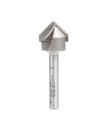 Amana tool 45793 V-Groove 90 Deg. Folding for Aluminum Composite Material (ACM) Panels Like Alucobond, Dibond, 0.118 Tip Cut Width x 17/32 CH x 3/4 D x 1/4 Inch SHK Carbide Tipped Router Bit