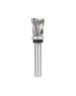 Amana tool 57176 Solid Carbide (Brazed to Steel Shank) Spiral Pattern/Plunge Compression 7/8 D x 1-9/64 CH x 1/2 Inch SHK w/ Upper Bal Bearing Router Bit