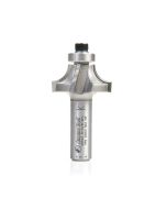 Amana tool 49543 Carbide Tipped 4 Flute Corner Rounding/Beading 3/8 R x 1-3/8 D x 5/8 CH x 1/2 Inch SHK w/ Lower Bal Bearing Router Bit