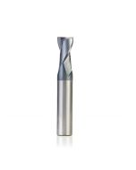 Amana tool 51468 SC Spiral for Steel, Stainless Steel & Non Ferrous Metal with AlTiN Coating 2-Flute x 1/2 D x 3/4 CH x 1/2 SHK x 3 Inch Long Up-Cut Router Bit / 45 Deg Corner Chamfer End Mil