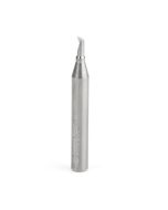 Amana tool 51772 CNC SC Spiral O Single Flute, Aluminum Cutting 1/8 D x 1/4 CH x 1/4 SHK x 2 Inch Long Down-Cut Router Bit with Mirror Finish