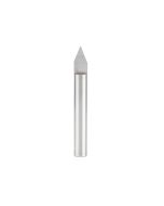 Amana tool 45622 Solid Carbide 45 Degree Engraving 0.025 Tip Width x 1/4 SHK x 2 Inch Long Signmaking Router Bit