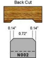 N002 back cut