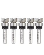 Amana tool 45460-S-5, 5-Pack Carbide Tipped Dado Clean Out 1/2 D x 1/4 CH x 1/4 Inch SHK w/ Upper Bal Bearing Router Bits