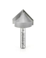 Amana 45722 Carbide Tipped V Groove 90 Deg x 1 Inch Dia x 5/8 x 1/4 Shank