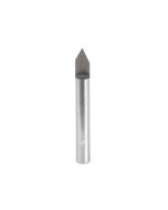 Amana tool 45761 Solid Carbide 60 Degree Engraving 0.010 Tip Width x 1/4 SHK x 2 Inch Long Signmaking Router Bit