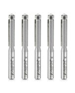 Amana tool 47092-5, 5-Pack Carbide Tipped Flush Trim 1/4 D x 1 CH x 1/4 SHK x 2-1/2 Inch Long Router Bits w/ Lower Bal Bearing