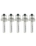 Amana tool 49492-5, 5-Pack Carbide Tipped Corner Rounding 1/16 R x 5/8 D x 5/16 CH x 1/4 Inch SHK w/ Lower Bal Bearing Router Bits