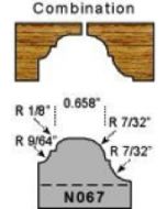 Combination cove and bead profile