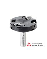 Amana tool RC-2351 CNC Spoilboard Insert Surfacing & Rabbeting Flycutter 2+2 Flute Design 2-1/2 D x 15/32 CH x 1/2 SHK for ThermoGrip CNC Heat Shrink tool Holders, Includes 2 Each of HMA-12 and HCK-70