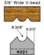 3/16 inch radius v bead bit