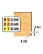 FREEBORN - MC-57-040  DOOR EDGE DETAIL BEVEL CUTTER