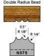 1/8 double radius bead