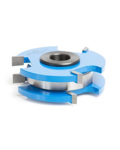 Amana tool SC577 Carbide Tipped 3-Wing Tongue & Groove Reversible Stile & Rail 2-13/32 Dia x 3/4 Cut Height x 1/2 & 3/4 Bore Shaper Cutter for 3/4-Inch Material