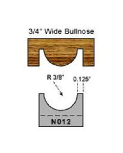 3/8 inch radius bull nose