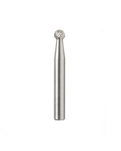 Amana tool BURS-152 Bal Shape SC 1/4 D x 7/32 CH x 1/4 SHK x 2 Inch Long Double Cut SD Burr Bit