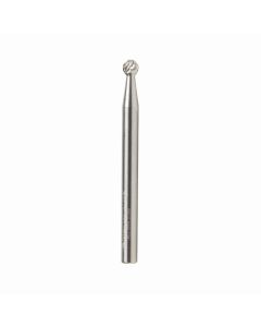 Amana tool BURS-150 Bal Shape SC 1/8 D x 1/8 CH x 1/8 SHK x 1-1/2 Inch Long Double Cut SD Burr Bit