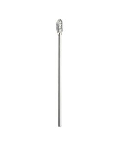 Amana tool BURS-180 Oval Shape SC Head 1/2 D x 7/8 CH x 1/4 SHK x 6-7/8 Inch Long Double Cut SE Burr Bit