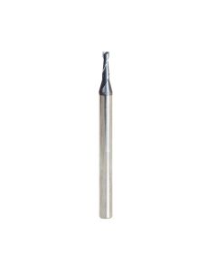 Amana tool 51679 Mini SC Spiral for Steel, Stainless Steel & Composites, AlTiN Coated 0.060 D x 0.360 CH x 1/8 SHK x 1-1/2 Inch Long Up-Cut 2-Flute Square End Router Bit/End Mil