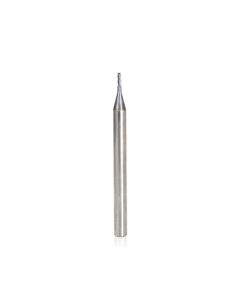 Amana tool 51724 Mini SC Spiral for Steel, Stainless Steel & Composites, AlTiN Coated 0.035 D x 0.105 CH x 1/8 SHK x 1-1/2 Inch Long Up-Cut 4-Flute Square End Router Bit/End Mil