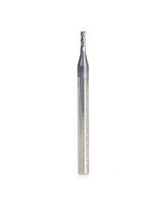 Amana tool 51728 Mini SC Spiral for Steel, Stainless Steel & Composites, AlTiN Coated 0.55 D x 0.267 CH x 1/8 SHK x 1-1/2 Inch Long Up-Cut 4-Flute Square End Router Bit/End Mil
