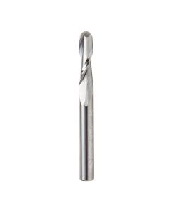 Amana tool 46379 SC Up-Cut Spiral Bal Nose 1/8 R x 1/4 D x 7/8 CH x 1/4 SHK x 2-1/2 Inch Long x 2 Flute Router Bit with High Mirror Finish