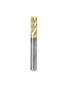 Amana tool BURS-082NF Cylindrical Shape SC 1/4 D x 5/8 CH x 1/4 SHK x 2 Inch Long ZrN Coated Double Cut SB Burr Bit