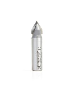 Amana tool 45706 Carbide Tipped V Groove 60 Deg x 1/2 D x 27/64 CH x 1/2 Inch SHK Router Bit