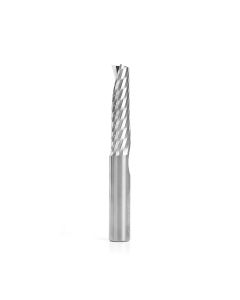 Amana tool 51648 CNC SC Spiral O Single Flute, Plastic Cutting 1/2 D x 2 CH x 1/2 SHK x 4 Inch Long Up-Cut Router Bit with Mirror Finish