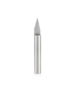 Amana tool 45621 Solid Carbide 30 Degree Engraving 0.035 Tip Width x 1/4 SHK x 2 Inch Long Signmaking Router Bit