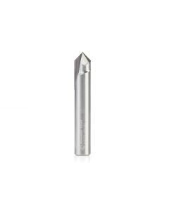 Amana tool 45625 Solid Carbide V Groove 90 Deg x 1/4 D x 9/16 CH x 1/4 Inch SHK Router Bit