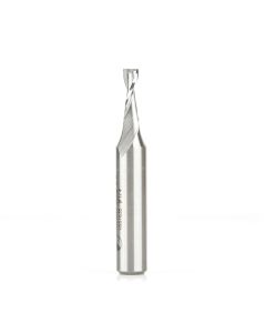Amana tool HSS1635 HSS Spiral Aluminum Cutting Double Flute Up-Cut 1/4 D x 3/4 CH x 1/2 SHK 3-1/4 Inch Long Router Bit