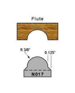 3/8 radius flute