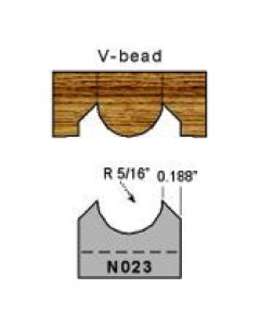 N023 5/16 radius V bead profile