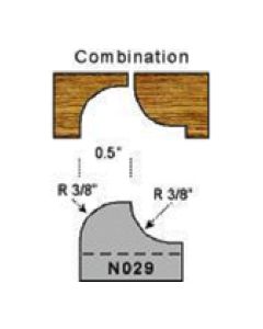 3/8 radius combination profile