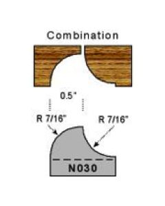 7/16 radius combination profile