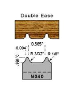 3/32 radius double ease profile