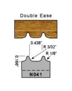 3/32 double ease profile