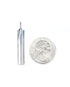 Amana tool 43509 Solid Carbide Single Flute Straight Plunge High Production 1/16 D x 3/16 CH x 1/4 SHK x 1-1/2 Inch Long Router Bit