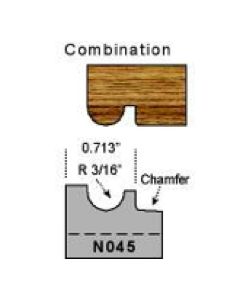 N045 3/16 radius combination profile