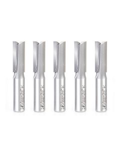 Amana tool 45420-5, 5-Pack Carbide Tipped Straight Plunge High Production 1/2 D x 1-1/4 CH x 1/2 SHK x 2-7/8 Inch Long Router Bits
