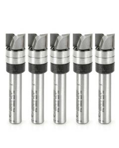 Amana tool 45475-S-5, 5-Pack Carbide Tipped Dado Clean Out 3/8 D x 1/4 CH x 1/4 Inch SHK w/ Upper Bal Bearing Router Bits