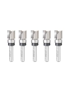 Amana tool 45487-5, 5-Pack Carbide Tipped Flush Trim Plunge Template 1/2 D x 1/2 CH x 1/4 Inch SHK w/ Upper Bal Bearing Router Bits