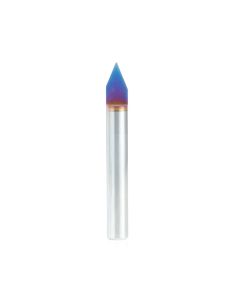 Amana tool 45622-K Solid Carbide Spektra Extreme tool Life Coated 45 Degree Engraving 0.025 Tip Width x 1/4 SHK x 2 Inch Long Signmaking Router Bit