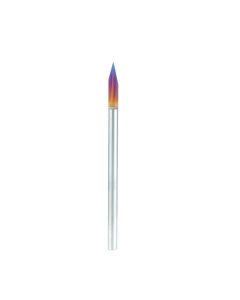 Amana tool 45630-K Solid Carbide Spektra Extreme tool Life Coated 30 Degree Engraving 0.005 Tip Width x 1/8 SHK x 2-1/4 Inch Long Signmaking Router Bit