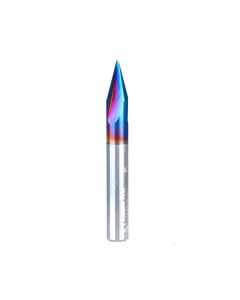Amana tool 45634-K SC Spektra Extreme tool Life Coated V-Groove 30 Deg x 1/4 D x 27/64 CH x 1/4 Inch SHK 3-Flute Router Bit