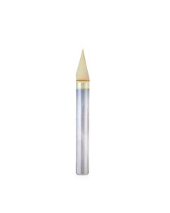 Amana tool 45771-Z Solid Carbide 30 Degree Engraving 0.005 Tip Width x 1/4 SHK x 2-1/4 Inch Long Signmaking ZrN Coated Router Bit