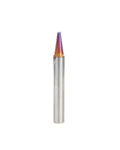 Amana tool 45780-K SC Spektra Extreme tool Life Coated V Groove Engraving 15 Deg x 3/16 D x 1/2 CH x 1/4 SHK x 2 Inch Long Router Bit